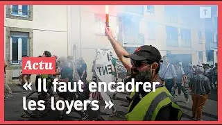 A Douarnenez,  ils manifestent contre la crise du logement en Bretagne