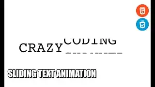 Sliding Text Animation | CSS Tutorial