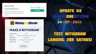 Update #2 MiningOneBitcoin | Landing  Withdraw 20k Sathoshi