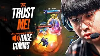 I'm CRAZY! 🤪 | Fnatic LEC Voice Comms 2023 Summer Week 1
