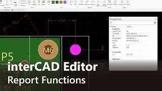 PCB Viewer - Properties,Measure,Dimension #interCAD Editor