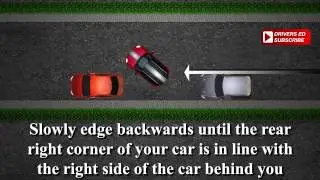 Parallel parking, method 1(left-hand traffic). Tutorial, how to.