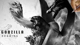 Godzilla Pencil Drawing Tutorial | Art & Dantani -
