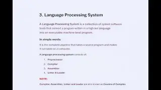 Language Processing System 🔍 | Compiler Design Unit-1 | Simple Explanation