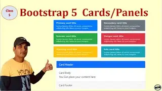 Bootstrap Tutorials | Bootstrap 5 Cards | Bootstrap 5 Panels | Ayub Tutorials | Session 5
