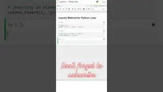 2. insert() Method for Python Lists