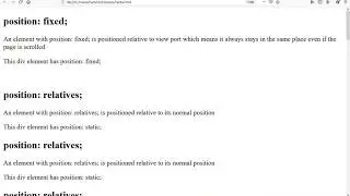 Css position:fixed lesson:17(part-3)how to add fixed position for div