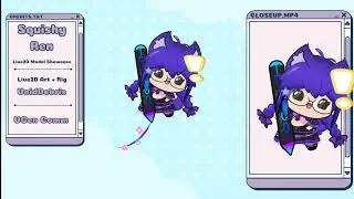 Live2D Pen Model Showcase for SquishyRen