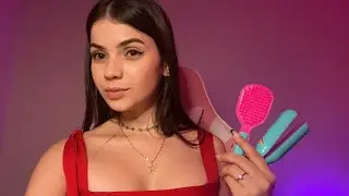 ASMR PENTEANDO SEU CABELO COM SONS DE BOCA 👄 | ASMR DA RAFA