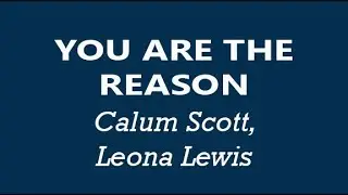Calum Scott, Leona Lewis - You Are The Reason (Duet Version Video Lyrics)