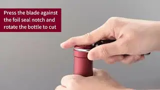 Does NOT Break Air Pressure Wine Opener with Foil Cutter 2-in-1 Design Wine Bottle Opener