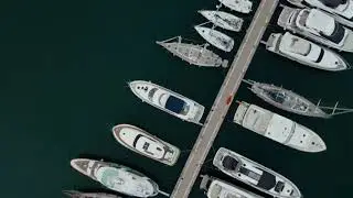 # Marina or port for small boats #