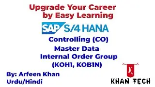 How to Create SAP-CO-Master Data: Internal Order Group (IO) (Urdu/Hindi)