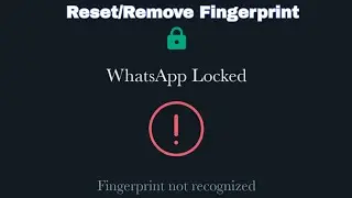 How to disable whatsapp fingerprint lock |Remove whatsapp fingerprint lock
