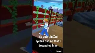 Making my guests depressed with Zoo Tycoon Glitches