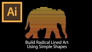Build Radical Lined Art Using Simple Shapes | Adobe Illustrator