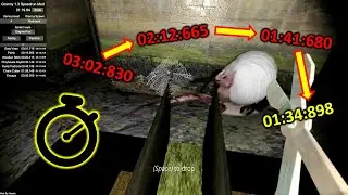 Some my records on Granny 1.3 PC, extreme + pipe escape with speedrun mod