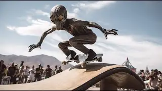 Area 51 X Games 1998 (Found Footage) - AI Generated Skateboarding