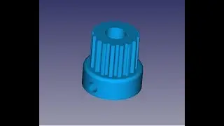 FreeCad Шестерня HTD 3M