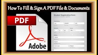 How To Fill And Sign A PDF Form | Filling & Signing A PDF Form