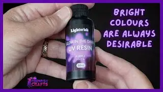 Stunning bright GLOW colours in resin craft