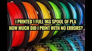 I PRINTED 1 FULL 1 KILOGRAM SPOOL OF PLA - HOW MUCH DID I PRINT?