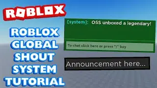 Roblox How to Make a: Global Announcement System