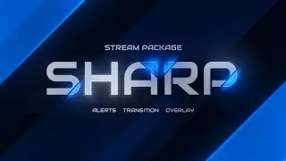 Sharp Twitch Overlay and Alerts Stream Package for OBS