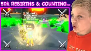 I Got 50k REBIRTHS in Roblox Swordman Simulator…