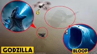DRONE CATCHES GODZILLA VS BLOOP IN REAL LIFE! (GODZILLA VS BLOOP BATTLE)