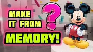Memory challenge! Trying to make Mickey Mouse figurine from memory!