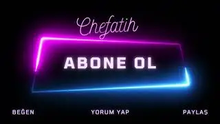 Bana destek olmak daha fazla içerik ürete bilmem için Abone olmanızı istirham ediyorum teşekkürler 🙏