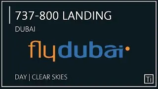 FlyDubai 737-800 Landing In Dubai | RealWorld HD 60FPS