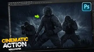 How I made a Cinematic and Action Wallpaper in @Photoshop