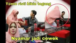PRANK TANTE RESTI BIKIN T3GANG | (Prank nyamar )