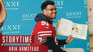 Arik Armstead Reads to Students in Style Courtesy of Zenni Eyewear | 49ers