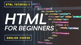 HTML Tutorial for Beginners in English #1 | Introduction to HTML  || Learn HTML in English