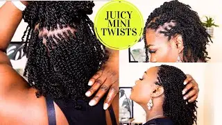 How To: DIY Juicy Mini Twists On Short Natural Hair |Protectivestyles |Eayonhair