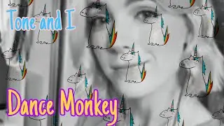 Tone and I - Dance Monkey | Piano (video karaoke duet bareng lirik) smule cover Em Rossi