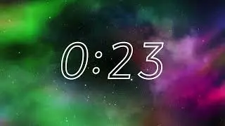 1 minute animated background features dramatic deep space landscape Timer With Alarm   Workout