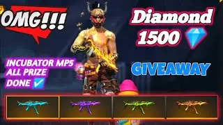 NEW INCUBATOR ALL MP5 ☑️ | 1500 💎 GIVEWAY