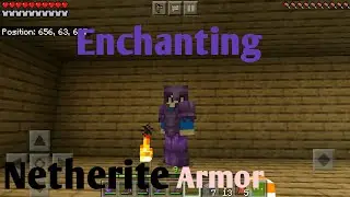 Enchanting Netherite armor and exploring cave!!! Worlds SSP ep: 15
