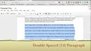 Paragraph Line Spacing - Google Docs