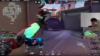 Shanks' reaction to T1 Rossy's 1v4 CLUTCH against PRX 🔥 #valoranthighlights  #tournamenthighlights