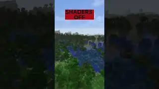 Minecraft with and without shaders  -  RELAXING