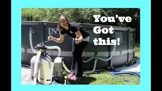 How to set up a Sand Filter System to Above ground pool [Intex Krystal Clear]