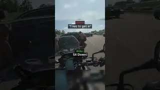 Biker confronts Drunk guy on the road😳
