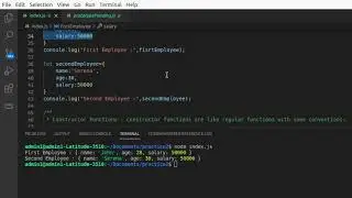 Constructor function in Javascript