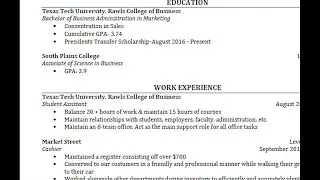 CMC Resume Review Process: 3rd Submission
