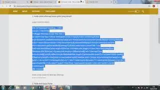 Cara Posting Code Sitemap di Halaman Blogger Terbaru